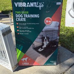 Large Dog Crate With Two Door 