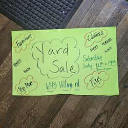 Yard SALE