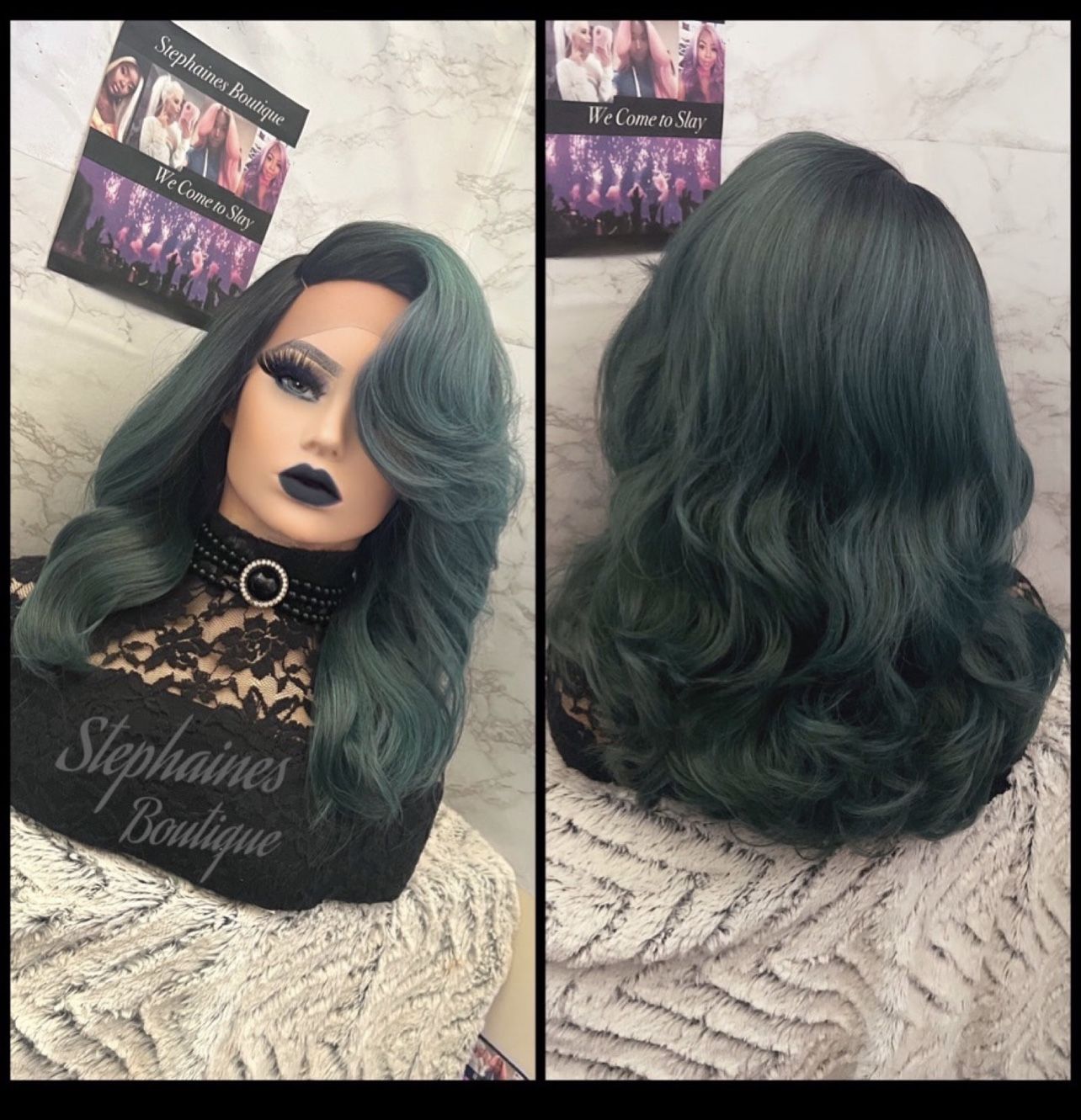 Human Hair Blended Lace Front Wig