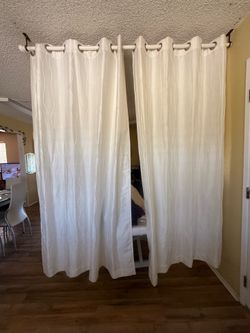 White curtains