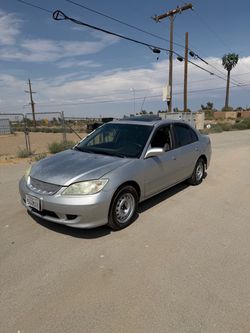 2004 Honda Civic Sedan Silver 4-Door Manual 5 speed