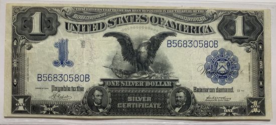 Historic 1899 $1 US Silver Certificate