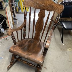 Antique Wooden Rocking Chair