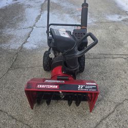 Craftman  Snowblower  22in