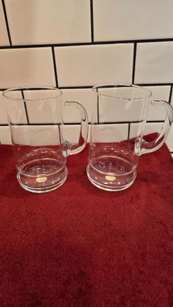 Brand New Princess House Heritage #499 Glass Crystal Mug Set (BEST Offer)