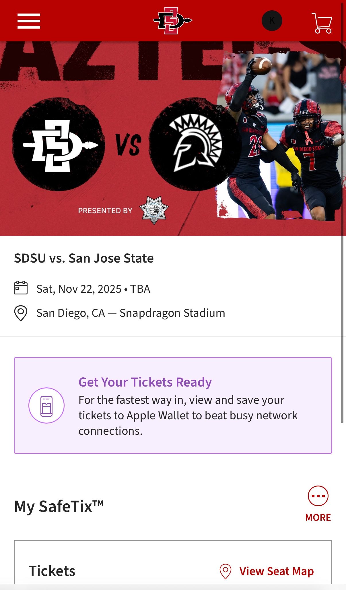San Diego State Aztecs vs San Jose State Spartans Football
