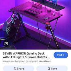 $60: LED Light-Up Gaming Desk