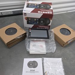 Dual Electronics 7 inch Car Stereo Bundle with 6.5" Speakers, Double Din, Bluetooth