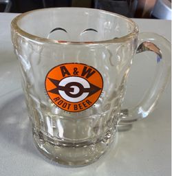 Vintage A&W Root Beer Vintage Glass Mug