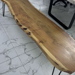 Natural Wood 70” Bench