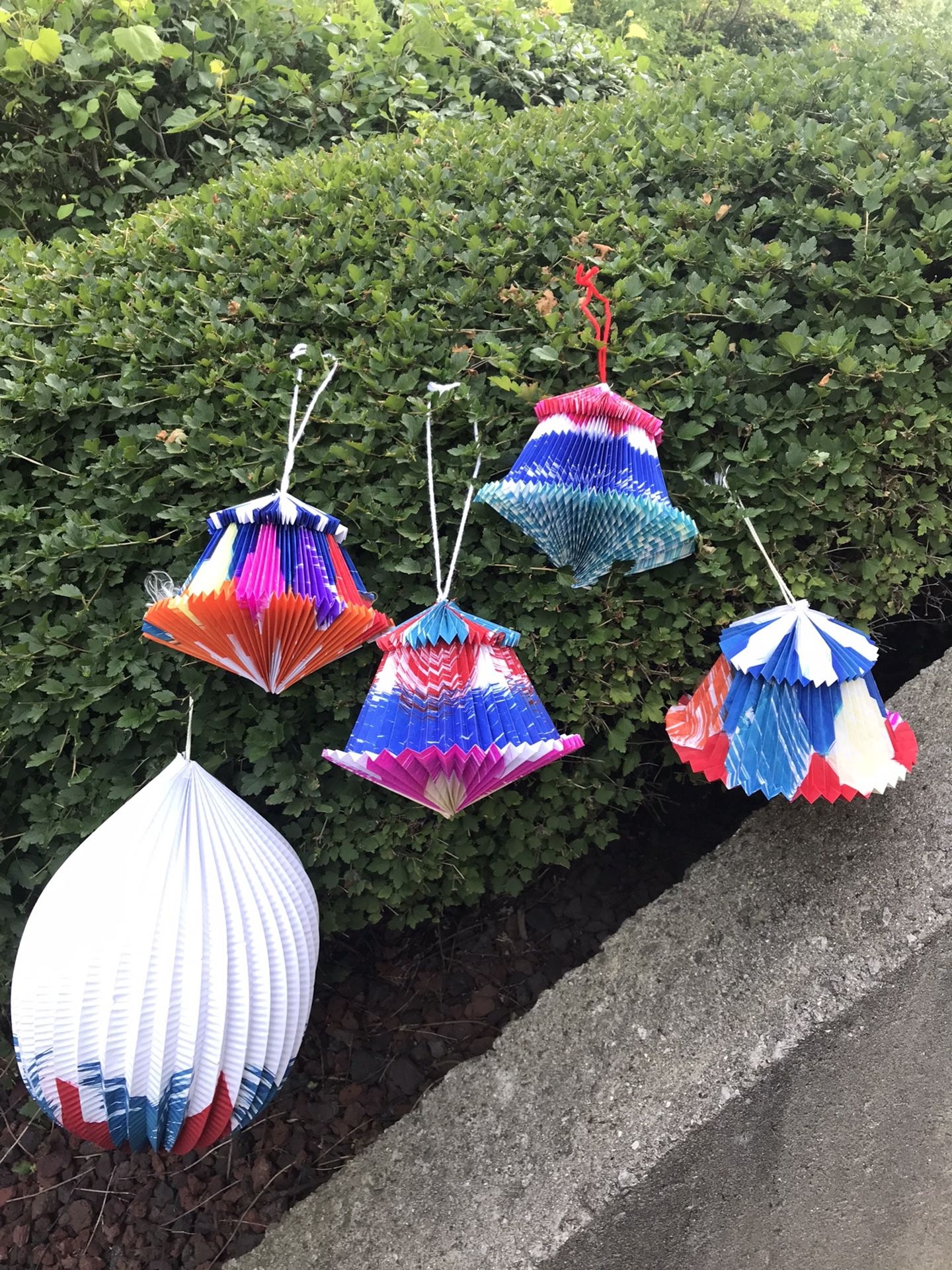 Party Decorations, Made For Storage. They Will Look Great For The 4th Of July!
