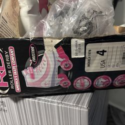 Girls size 4 roller skates.