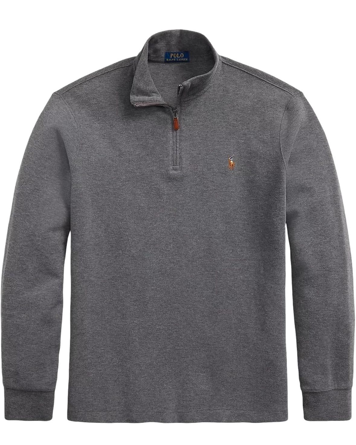 POLO RALPH LAUREN ribbed pullover mens Large dark grey