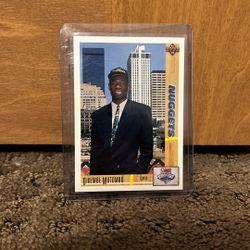 1991-92 Upper Deck Draft Pick Dikembe Mutombo