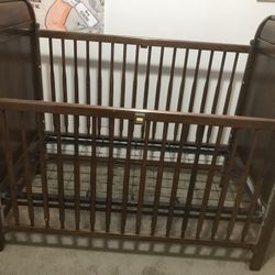 💥 Infant Sleigh  Crib/bed Antique/Vintage -Little Folks Furniture-👀LQQK!💥