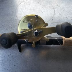 Shimano Calcuttas 200 With Redbone Rod 