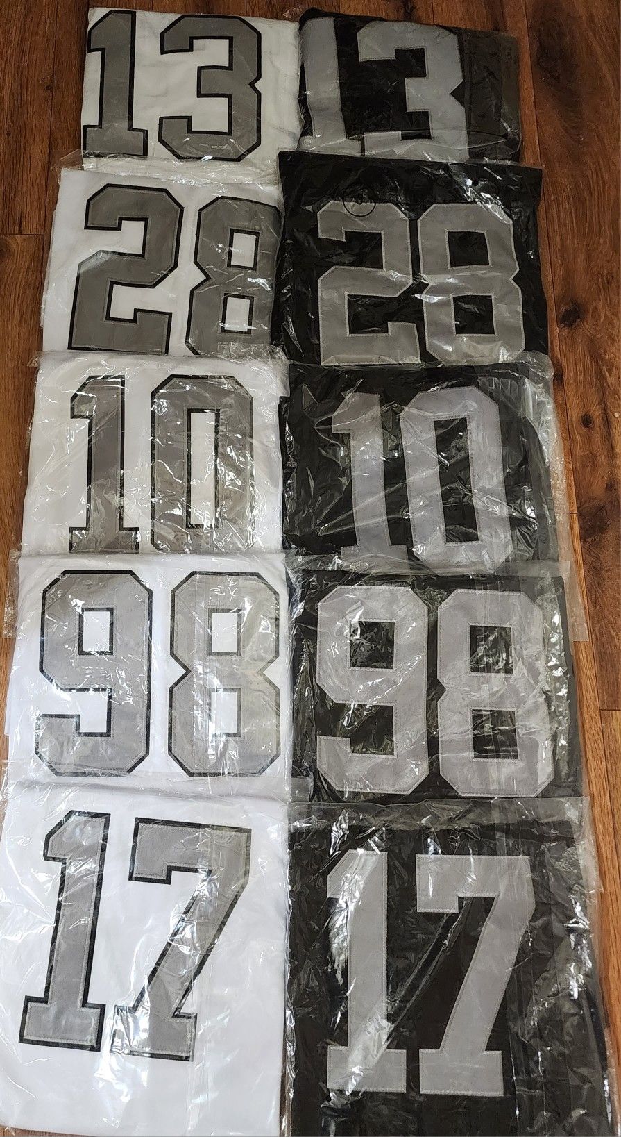 Raiders Jerseys Stitched. Men's Sizes. 