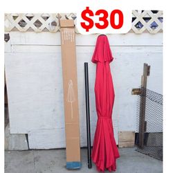 9ft Patio Umbrella - Red  - New  (No Base)