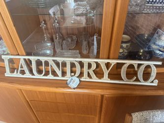 Laundry Co. Wall Sign – Rustic Farmhouse Style