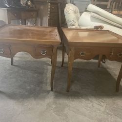 2 Classic Square End Tables - Both for $60