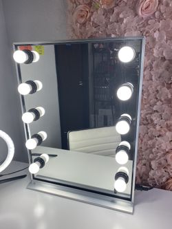 💓 WHITE 20x26 in Hollywood Vanity Mirror w/ LED Dimmable Lighting 💓