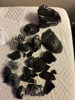 Pacific Northwest Black & Snowflake Obsidian Lot – High Clarity Rough