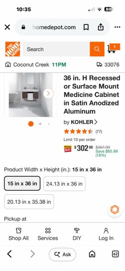 Mirror cabinet