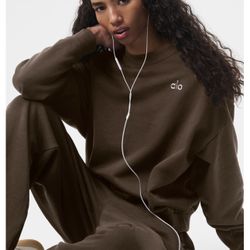 Alo Brown Sweat Set