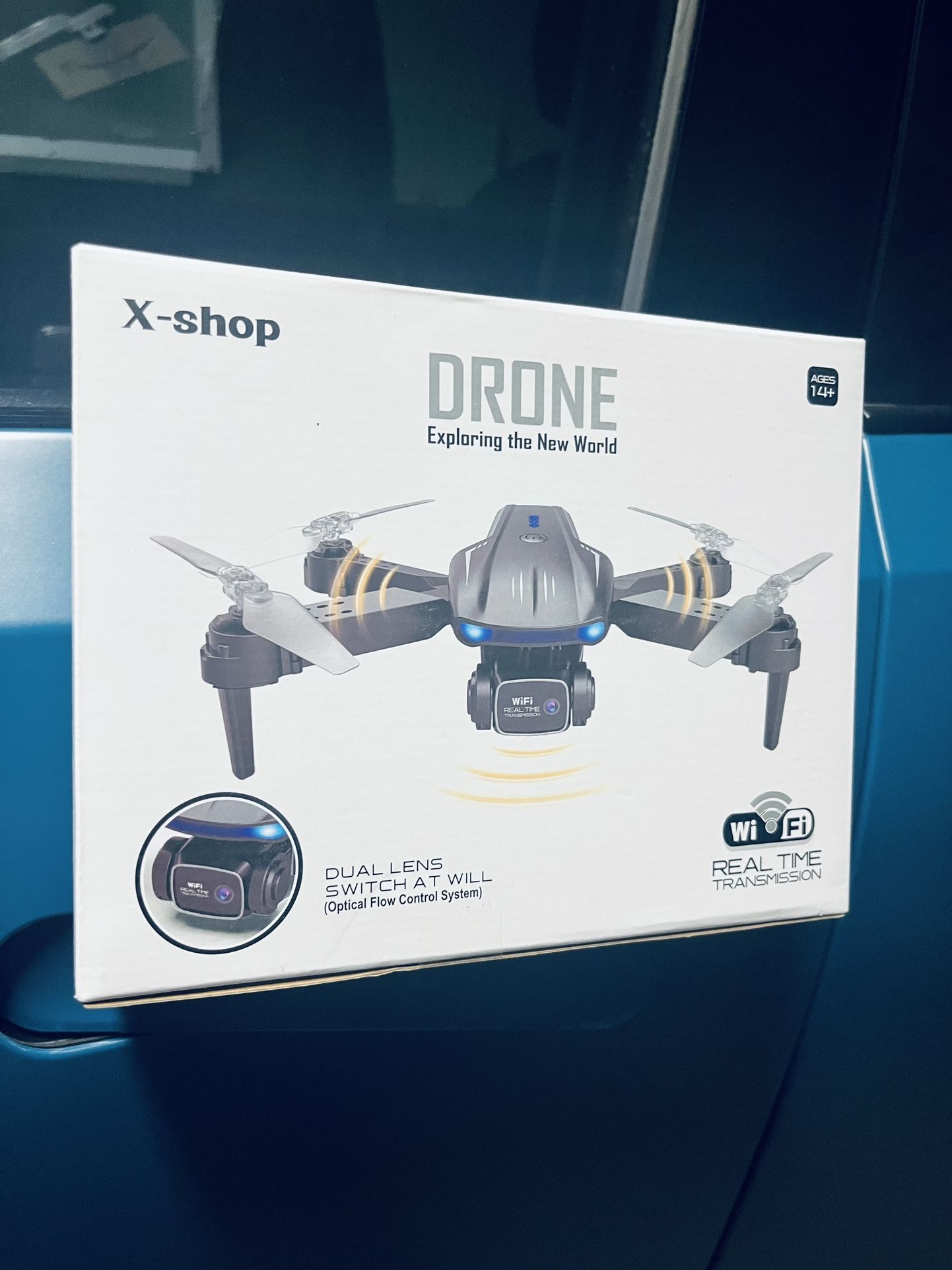 Brand new Drone with REAL WIFI TRANSMISSION Camera 1080P HD, FPV Drones with 2 Batteries,