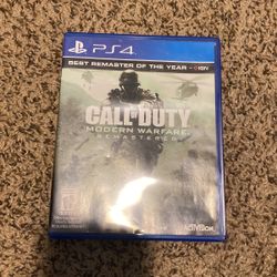 Call Of Duty Modern Warfare Remaster Ps4