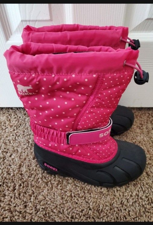Sorel Girls Snow Boots, Size 1.