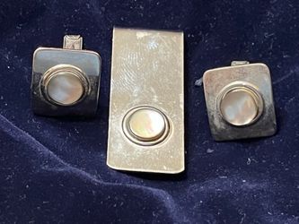 Money clip & matching cufflinks