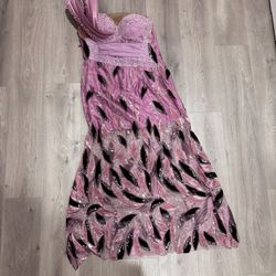 Pink And Purple Size 34-36 Women , Height, 5’2