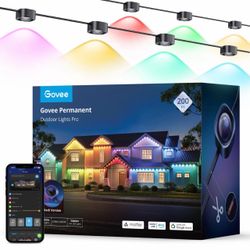 Govee Permanent Outdoor Lights Pro 200ft – Smart RGBICWW – H706C(MISSING ONE OF THE BOXES)