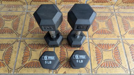 2 sets of Dumbbells 10 lb & 5 lb