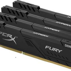 HyperX Fury 64GB 2666MHz DDR4 CL16 DIMM (Kit of 4) Black XMP Desktop Memory