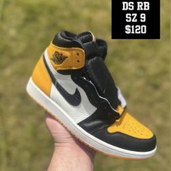 Jordan 1 Taxi. New. Size 9