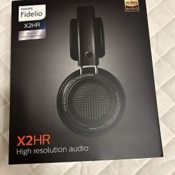 Headphones PHILIPS Fidelio X2HR Over The Ear Open Back Wired Headphone 50mm Drivers- Black Professional Studio Monitor Headphones with Detachable Cabl