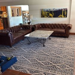 Chesterfield Leather Couches