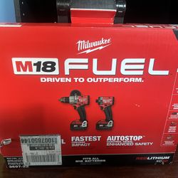 M18 FUEL 18V Lithium-Ion Brushless Cordless Hammer Drill and Impact Driver Combo Kit (2-Tool) with 2 Batteries