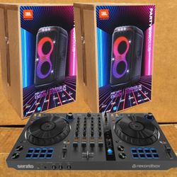 🚨 No Credit Needed 🚨 Pioneer DJ 4 Channel Rekordbox Serato Controller JBL Partybox 120 Battery Powered Speakers 🚨 Payment Options Available 🚨 