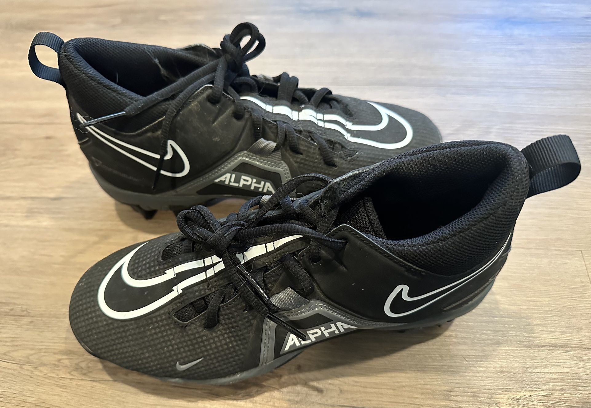 Nike Alpha Fastflex Men’s Football Cleats Size 7.5 black/white