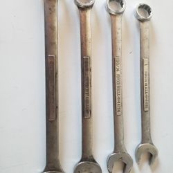 4 Craftsman Large Combo Wrenches
