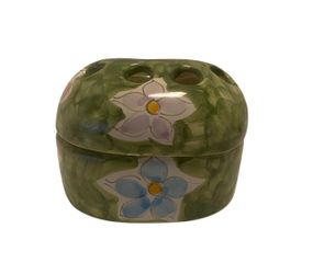 Rare - Vintage Italian Ceramic Toothbrush Holder