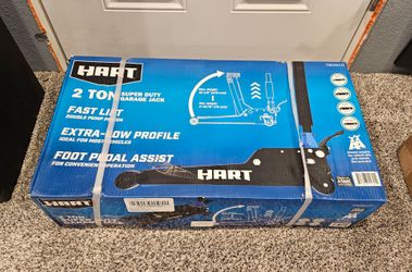 Hart Heavy Duty 2 Ton Hydraulic Garage Jack for Cars, SUVs and Trucks