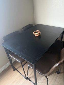 Dining table with chairs