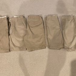 5 Pairs GAP Khaki Shorts