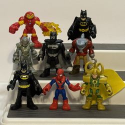 Marvel/DC/Pirates Imaginext Action Figure Lot