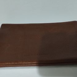 CLAYTON & CRUME LEATHER UTILITY - POUCH ZIP  BAG 10"×7"
