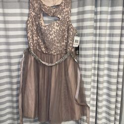 Mauve & Light Pink, Formal Dress